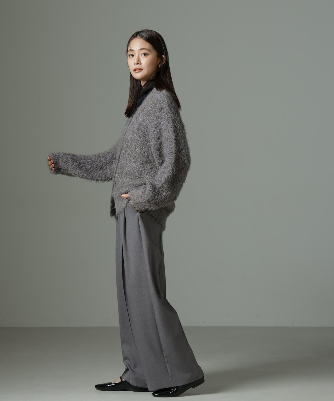 ファンシーシャギーカーディガン 6694222334