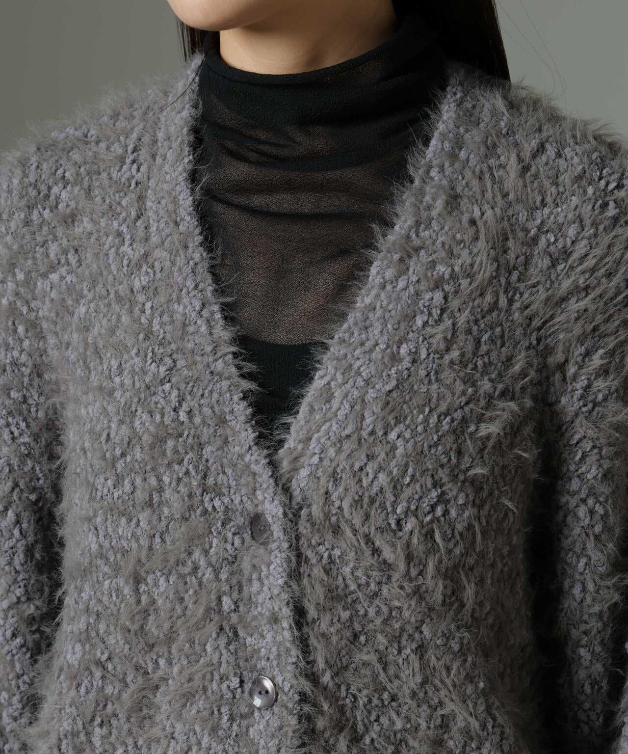 ファンシーシャギーカーディガン 6694222334