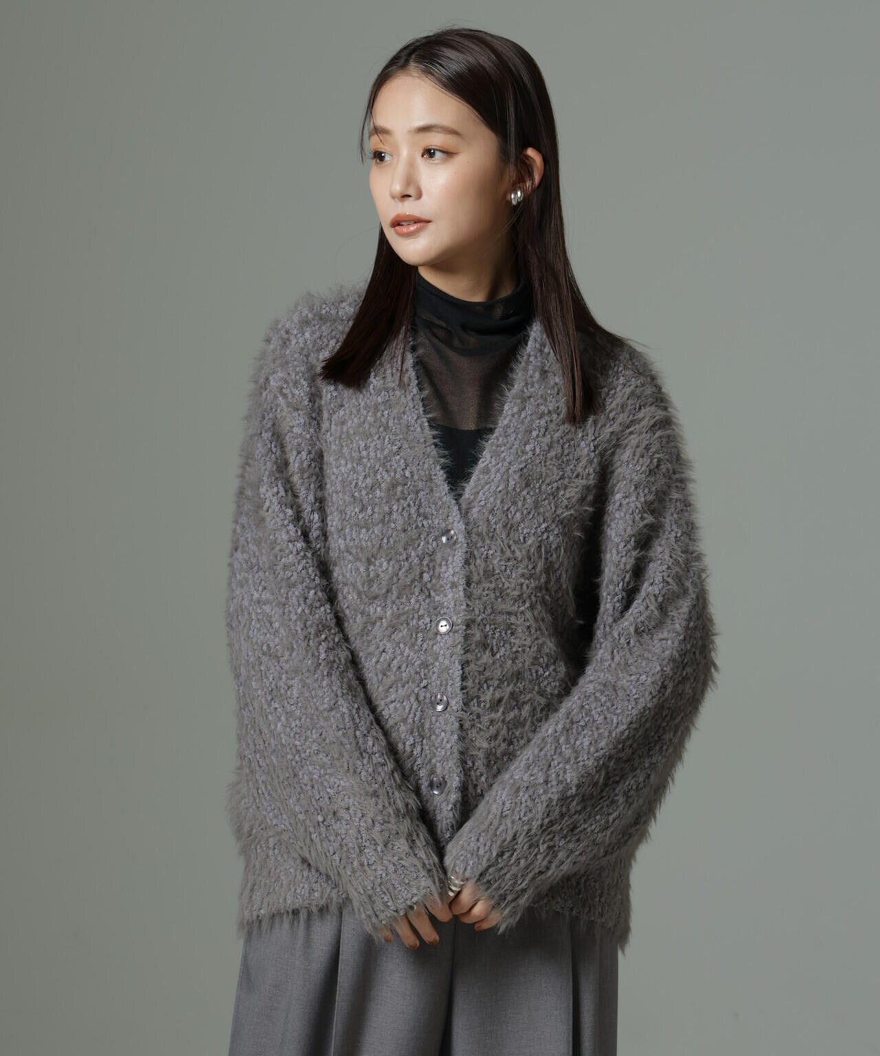 ファンシーシャギーカーディガン 6694222334