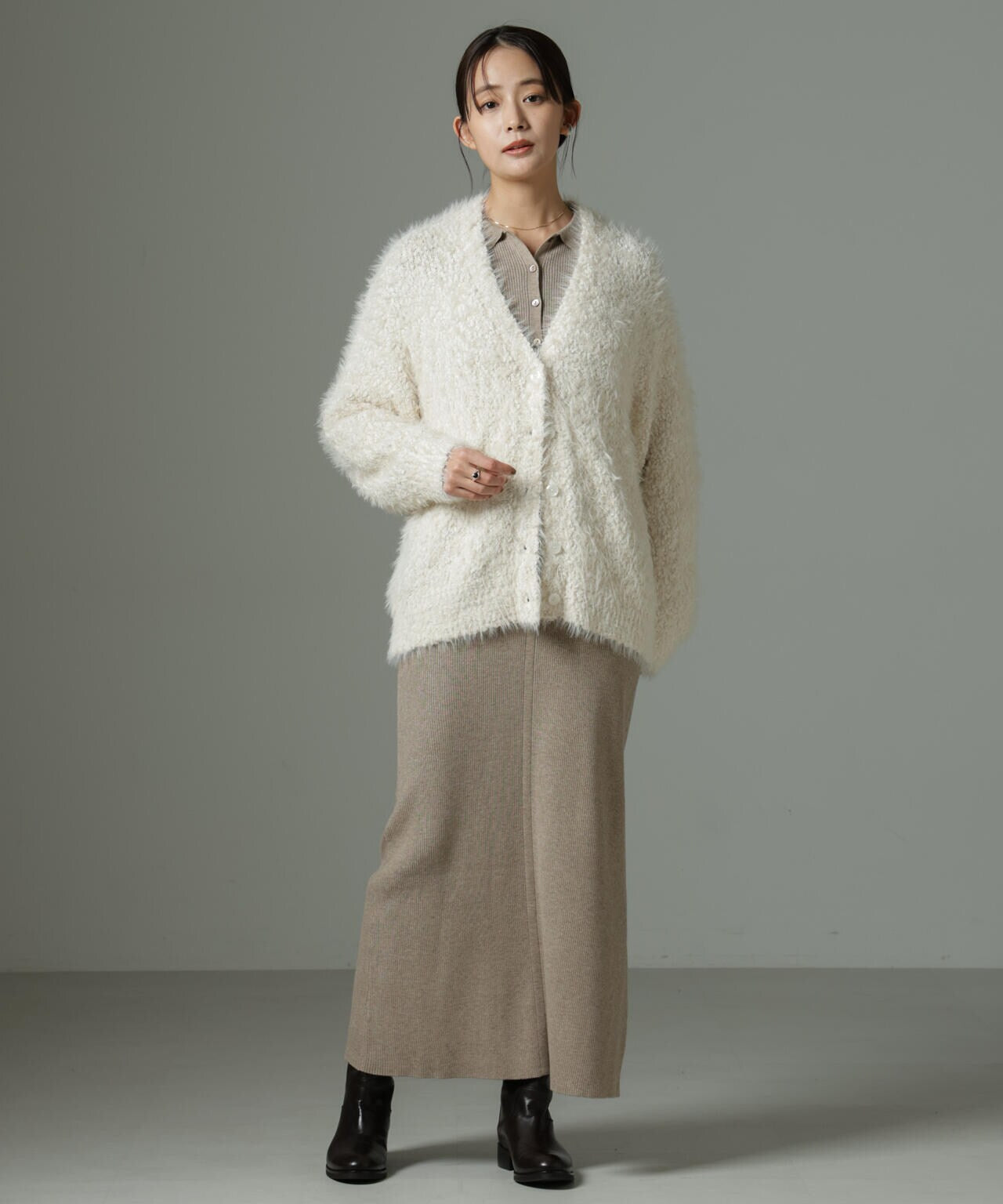 ファンシーシャギーカーディガン 6694222334