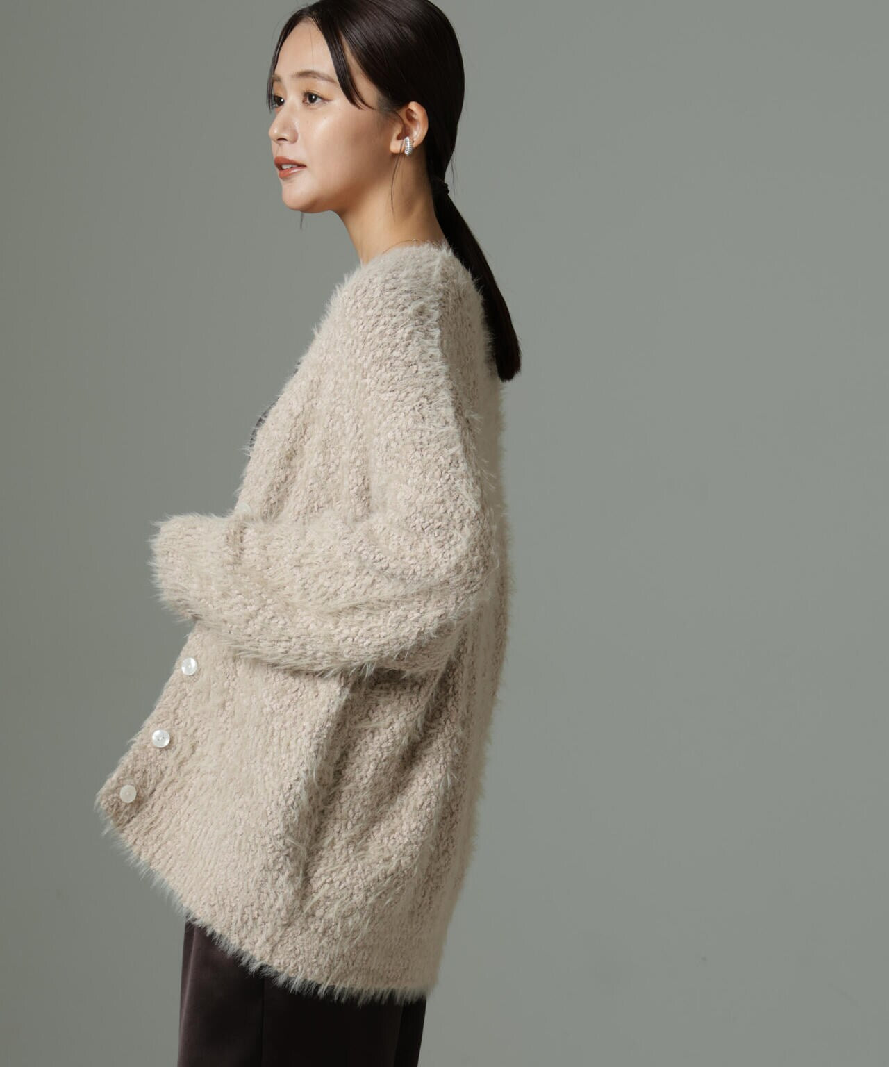 ファンシーシャギーカーディガン 6694222334