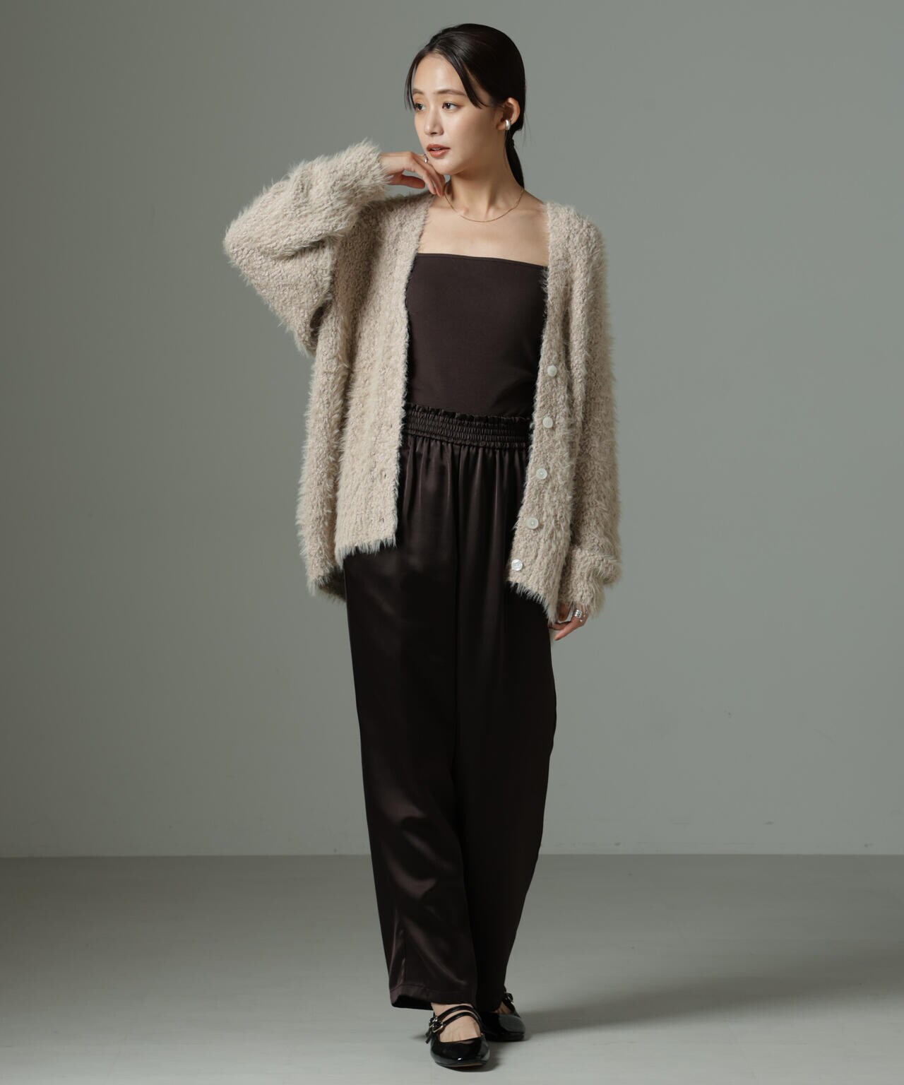 ファンシーシャギーカーディガン 6694222334