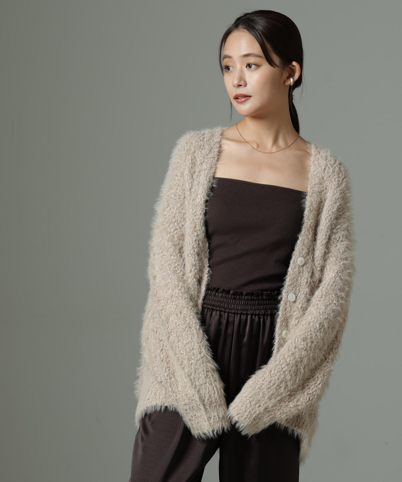 ファンシーシャギーカーディガン 6694222334