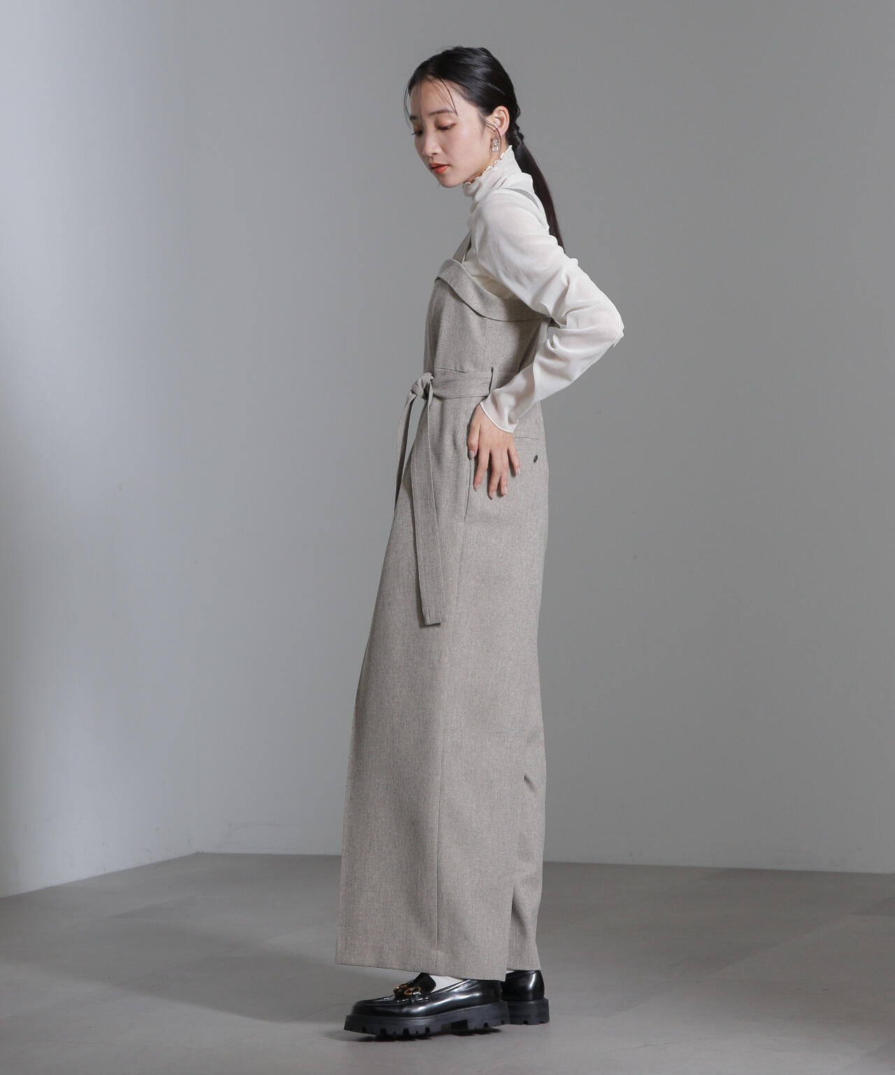 ベロアチュールタートルプルオーバー 6694223305