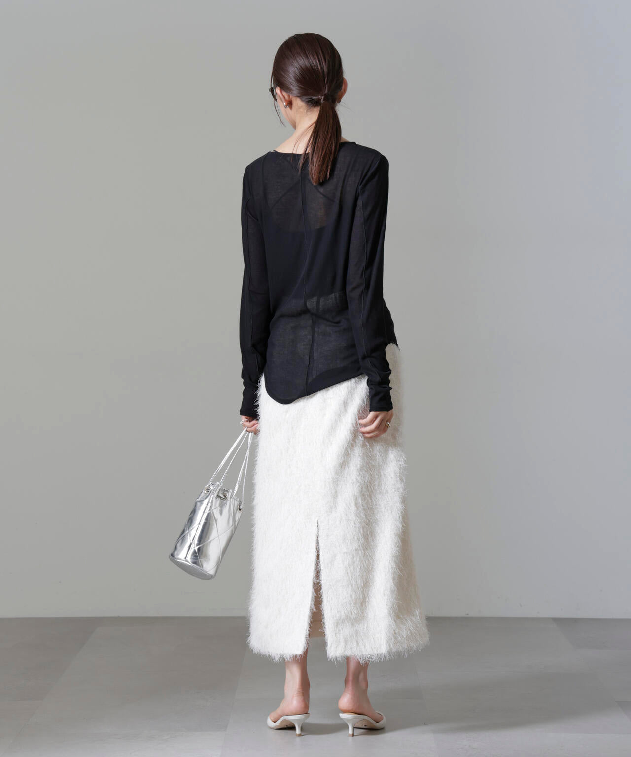 シアーガーゼボートネックトップス 6694223306