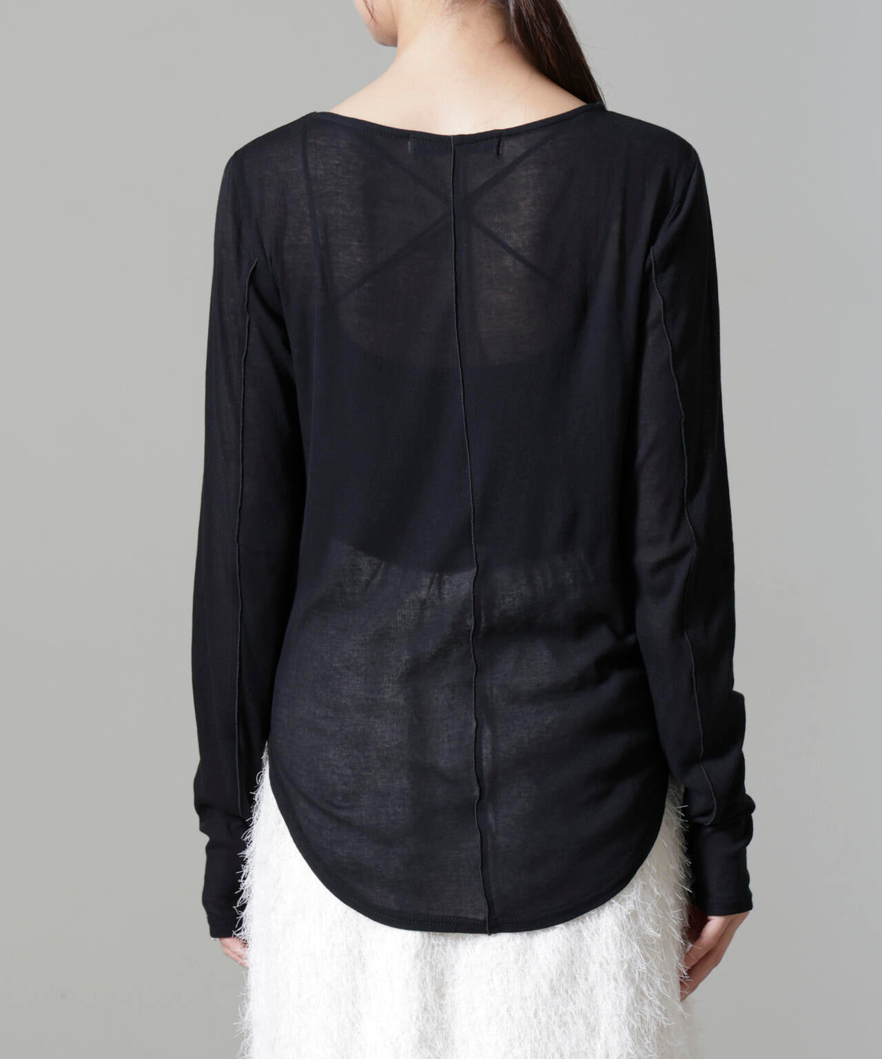 シアーガーゼボートネックトップス 6694223306
