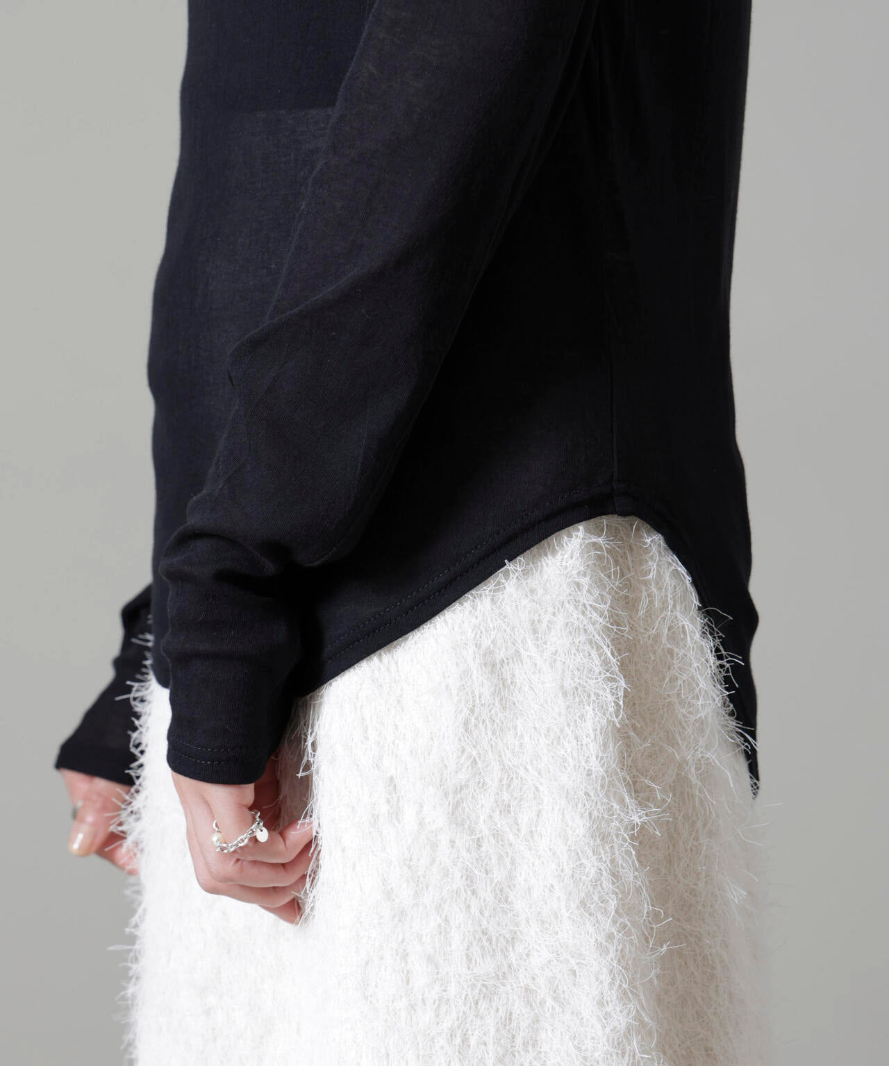 シアーガーゼボートネックトップス 6694223306