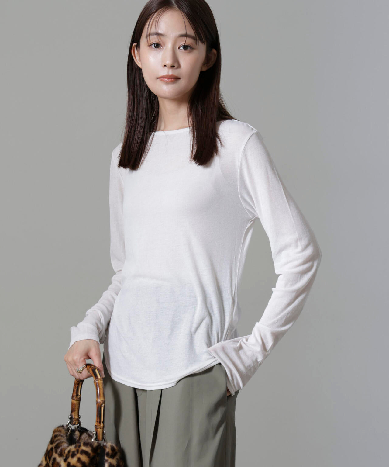 シアーガーゼボートネックトップス 6694223306