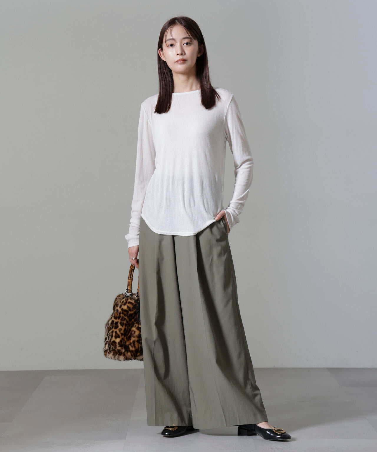 シアーガーゼボートネックトップス 6694223306