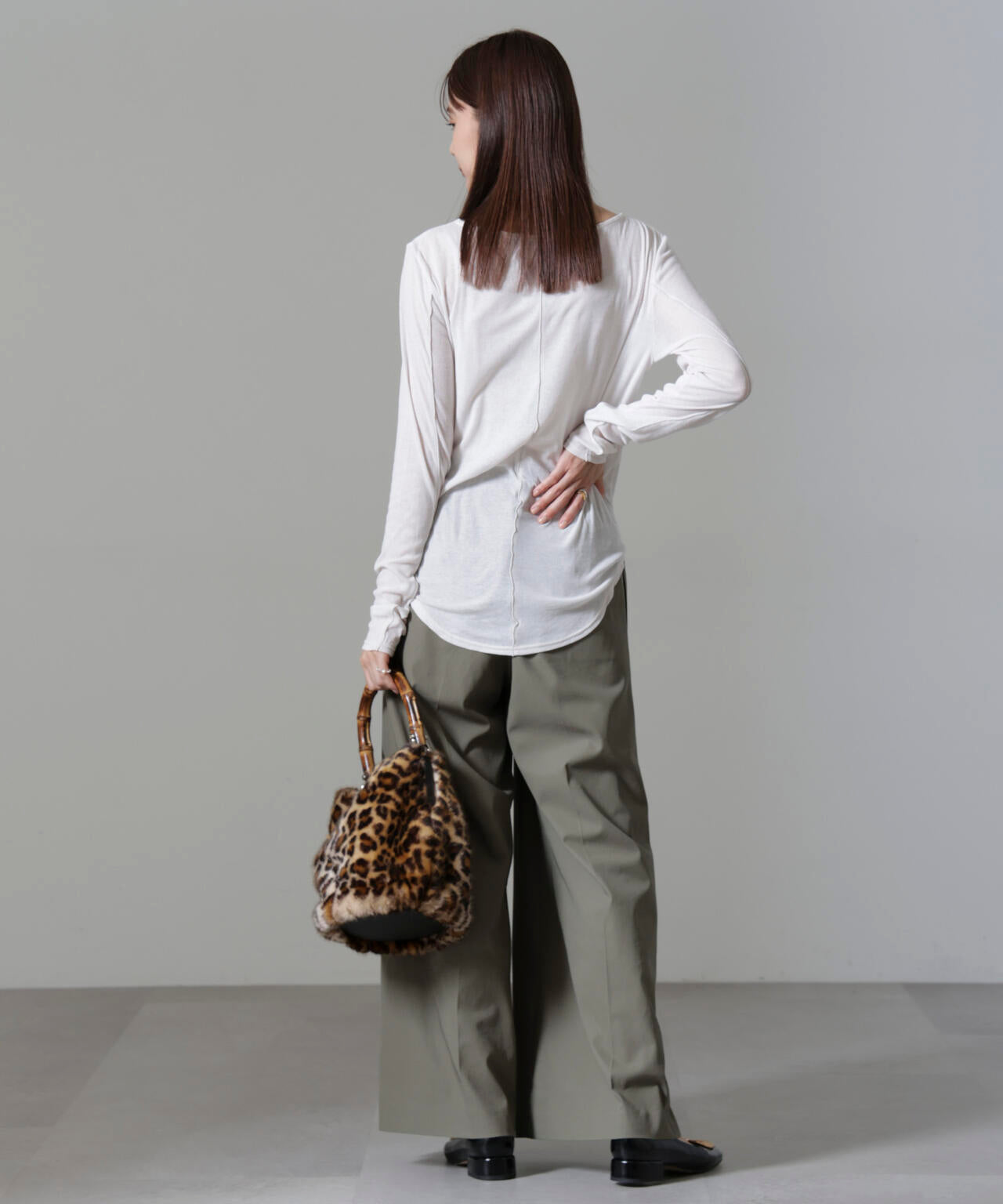 シアーガーゼボートネックトップス 6694223306