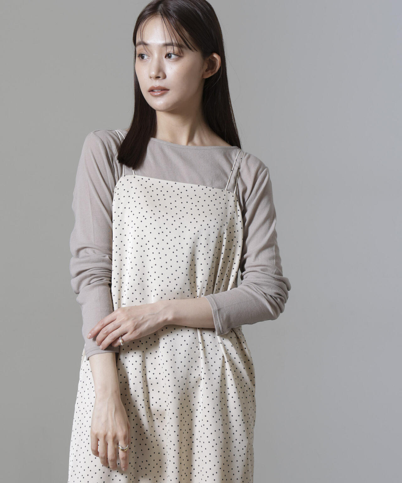 シアーガーゼボートネックトップス 6694223306