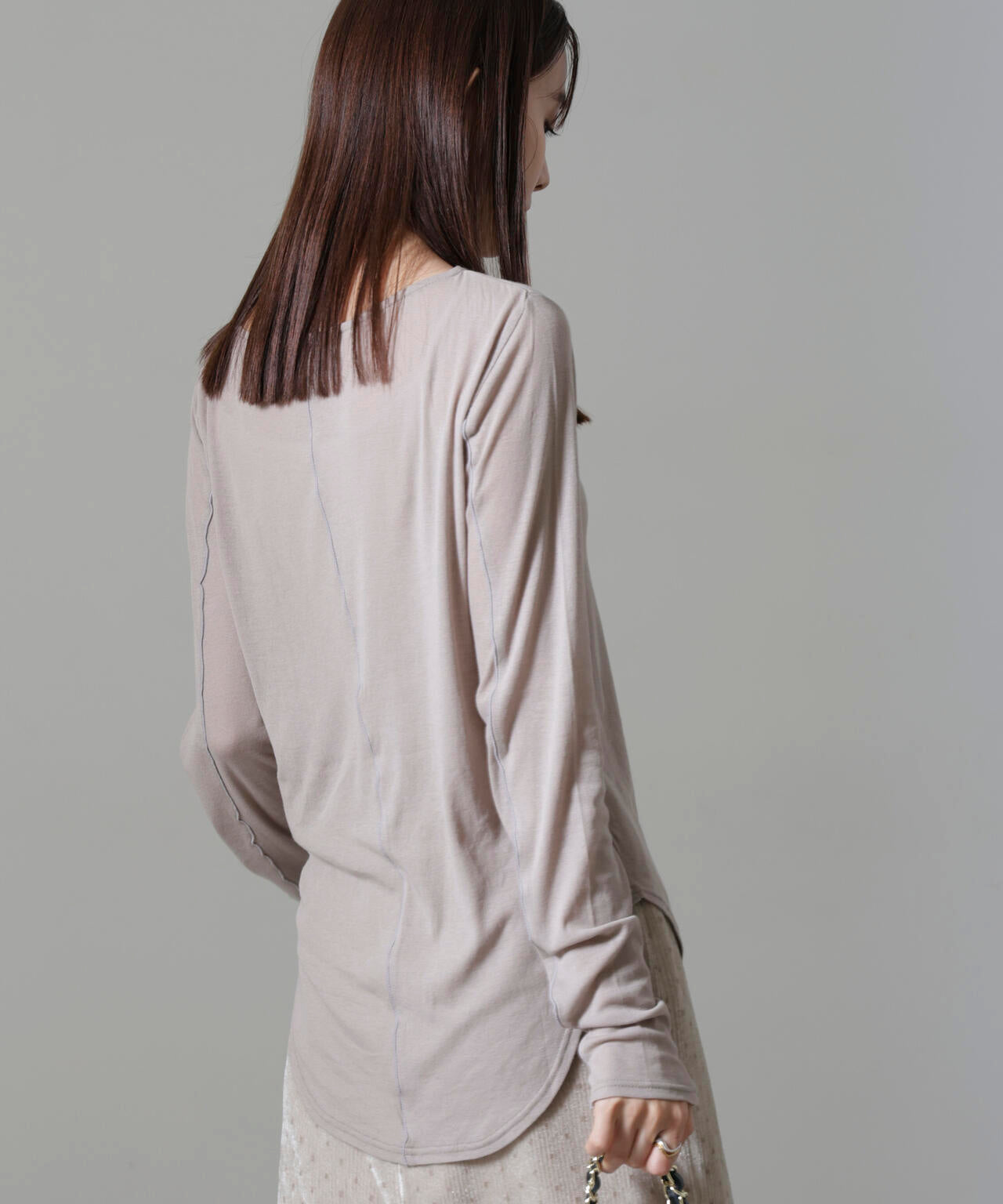 シアーガーゼボートネックトップス 6694223306