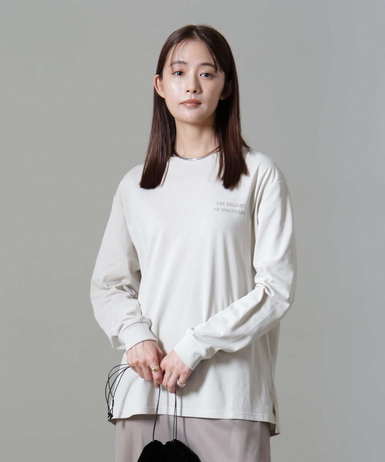 レタードロゴプリントロングスリーブTシャツ 6694223307