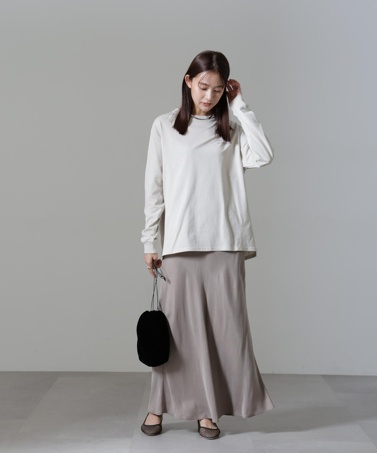 レタードロゴプリントロングスリーブTシャツ 6694223307