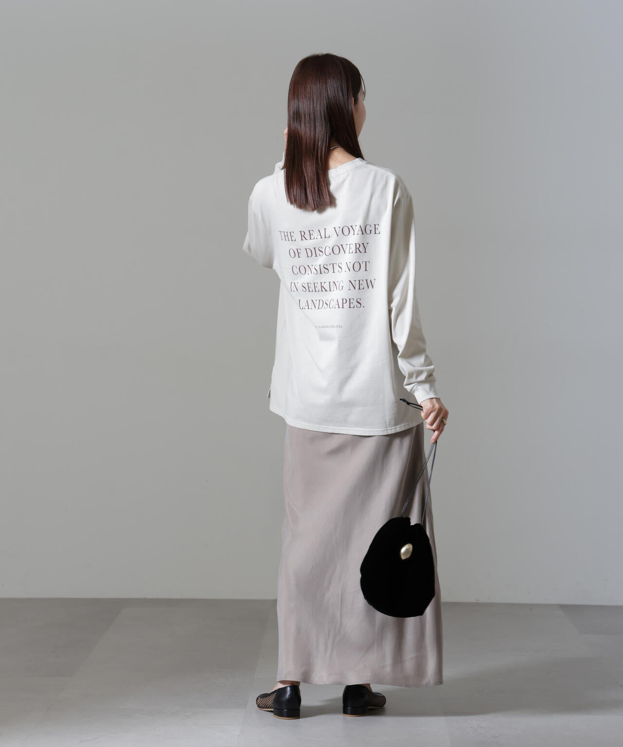 レタードロゴプリントロングスリーブTシャツ 6694223307