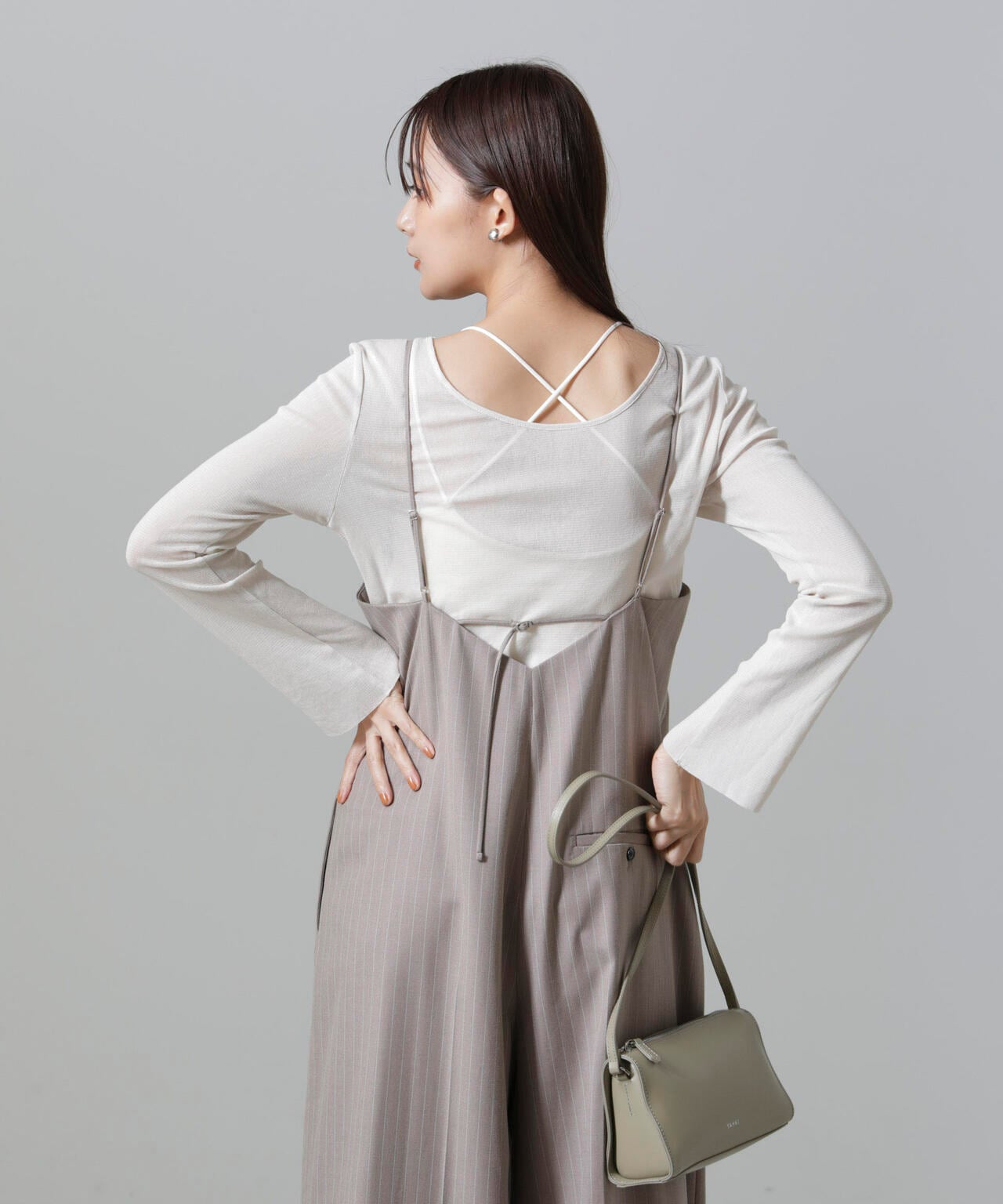 フレアスリーブメッシュトップス 6694223310