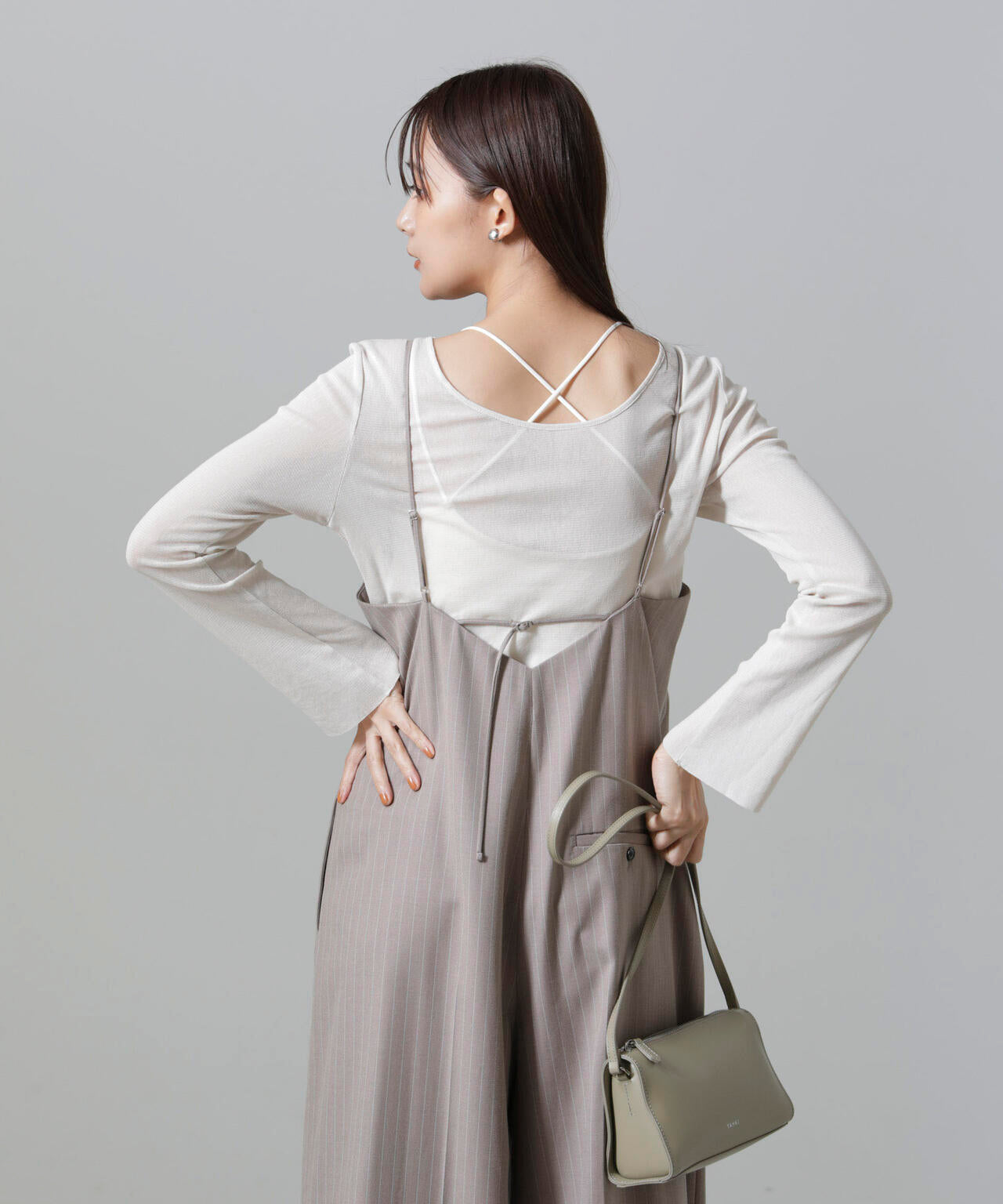 フレアスリーブメッシュトップス 6694223310