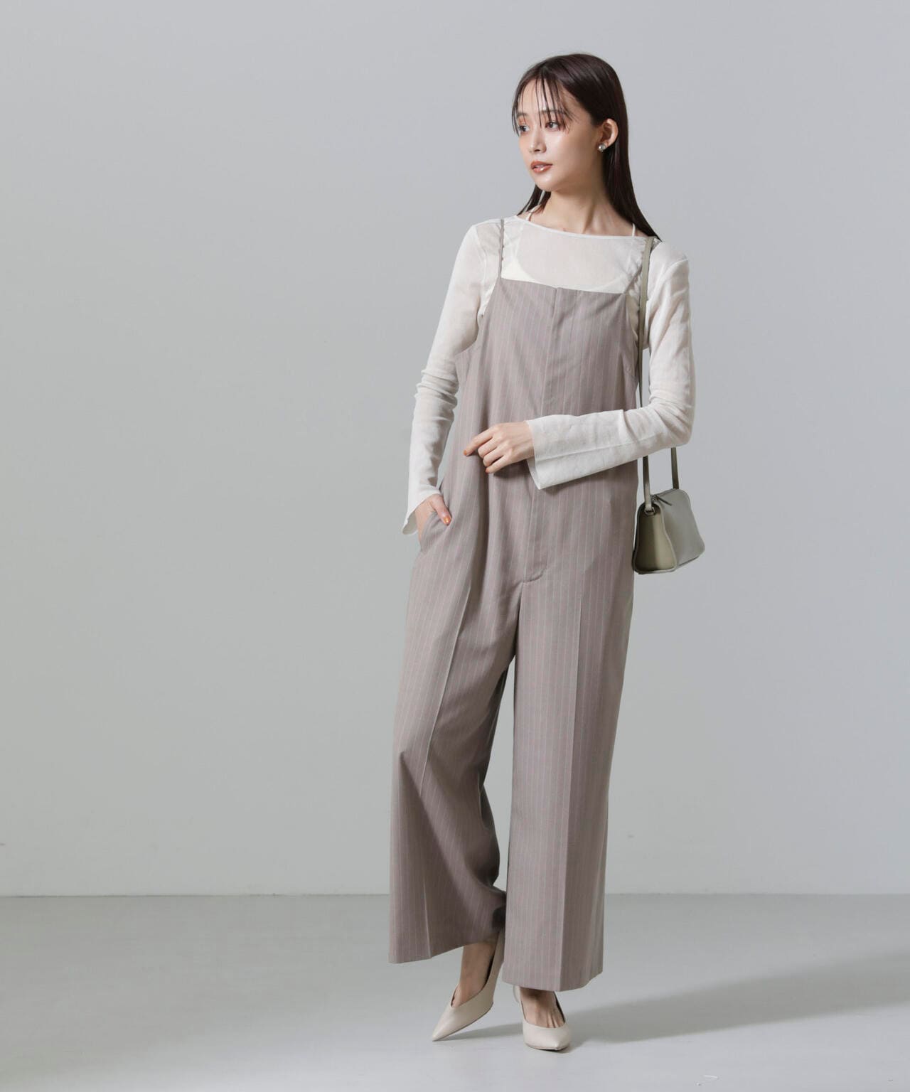 フレアスリーブメッシュトップス 6694223310