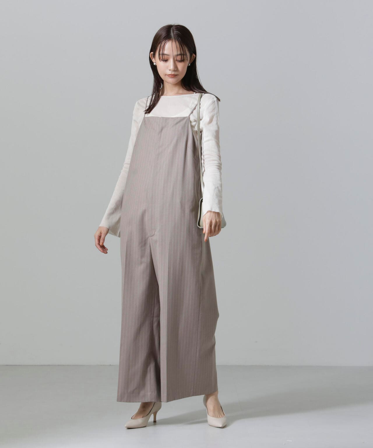 フレアスリーブメッシュトップス 6694223310