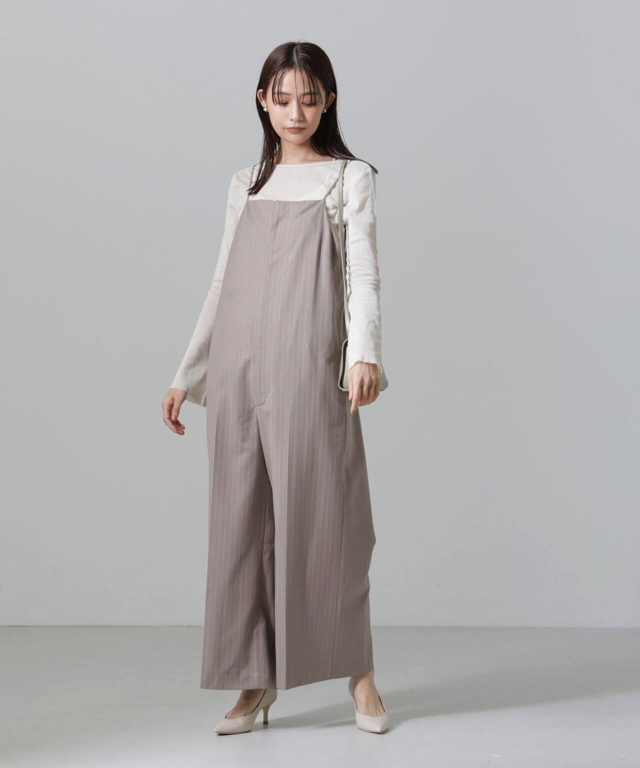 フレアスリーブメッシュトップス 6694223310