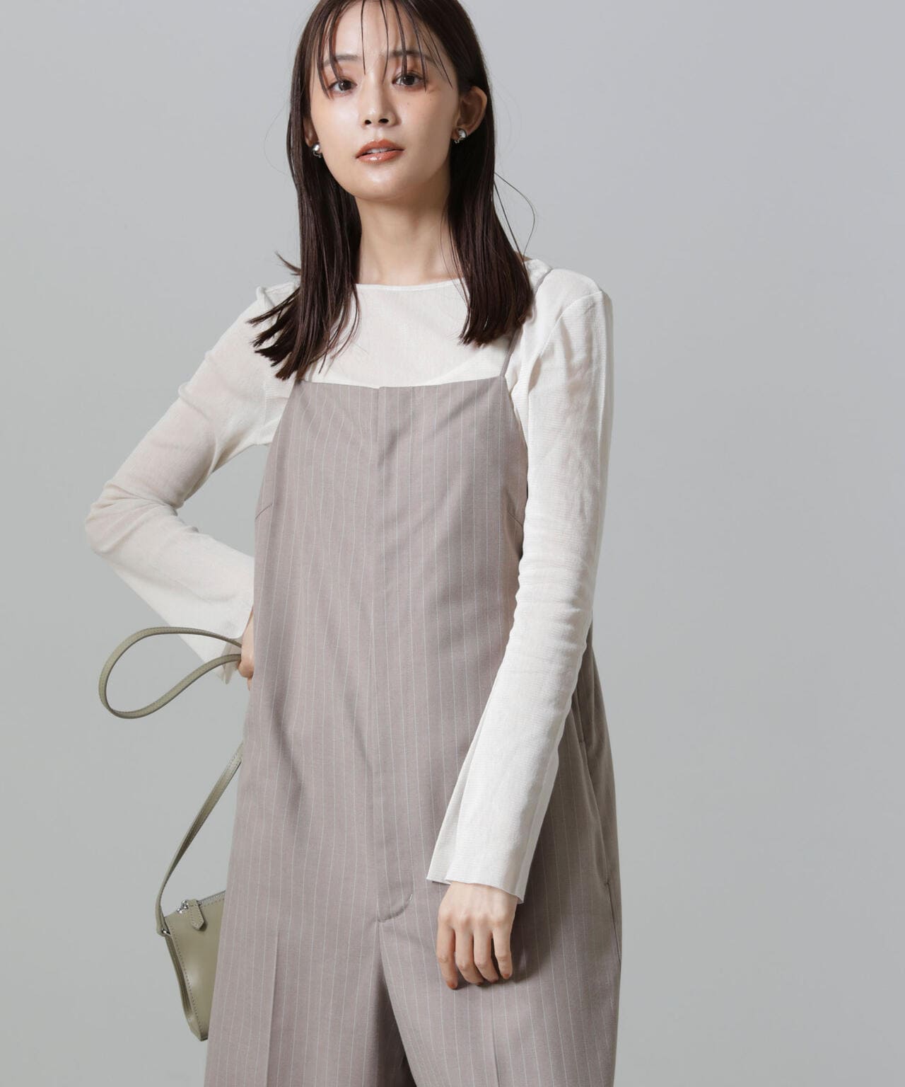 フレアスリーブメッシュトップス 6694223310