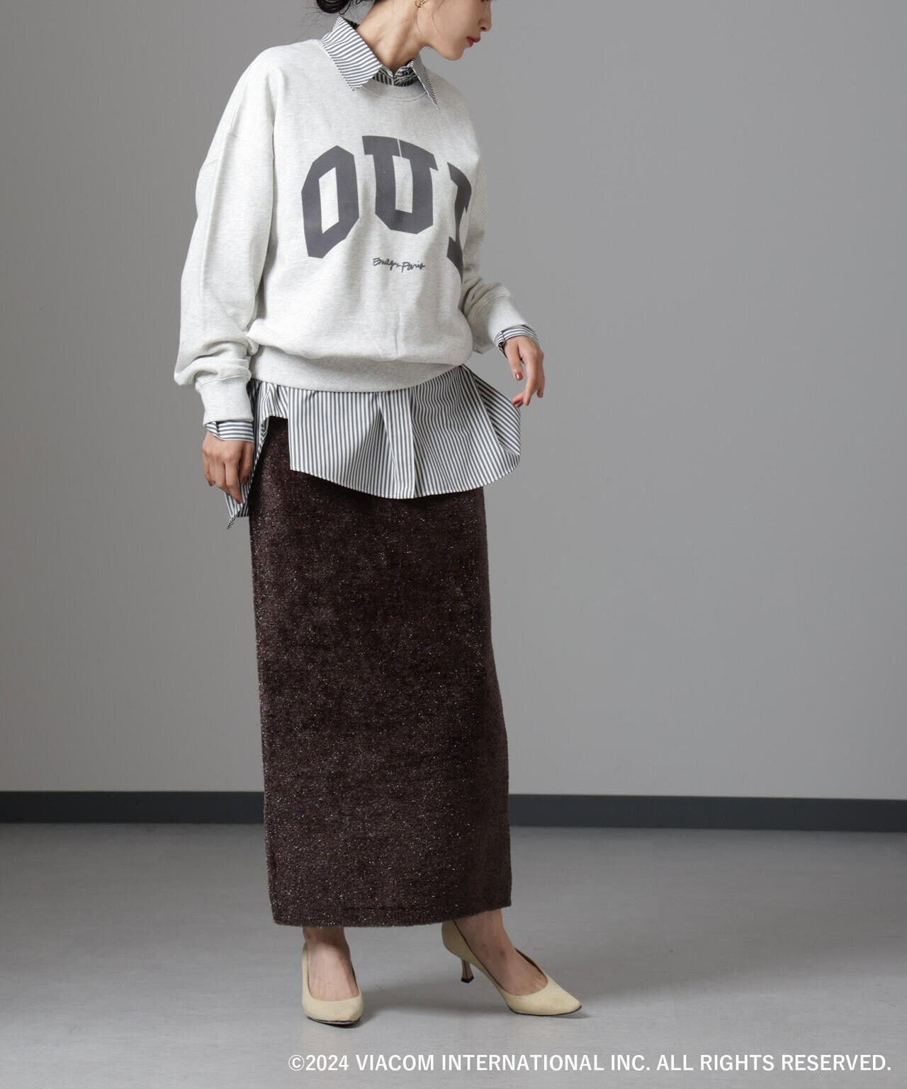 Emily in Paris×FUDGE 別注ロゴスウェット 6694223313