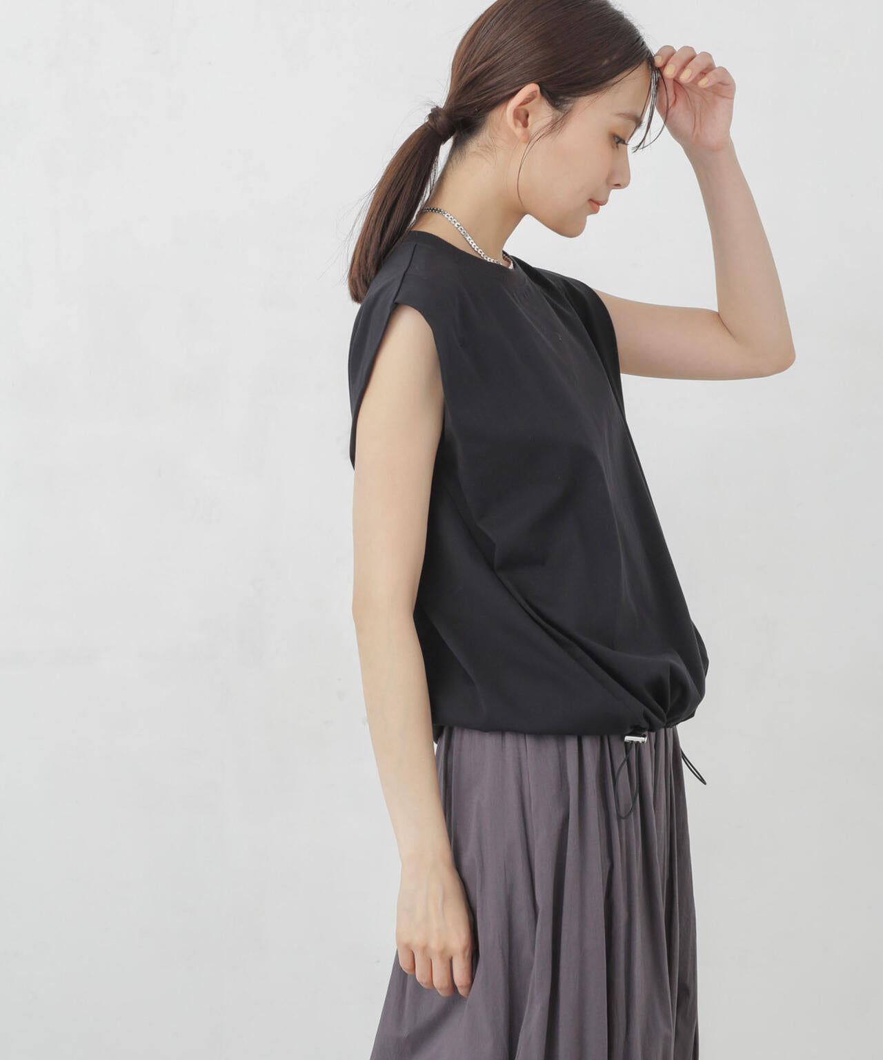 Polygiene ドロストカットトップス 6694224301