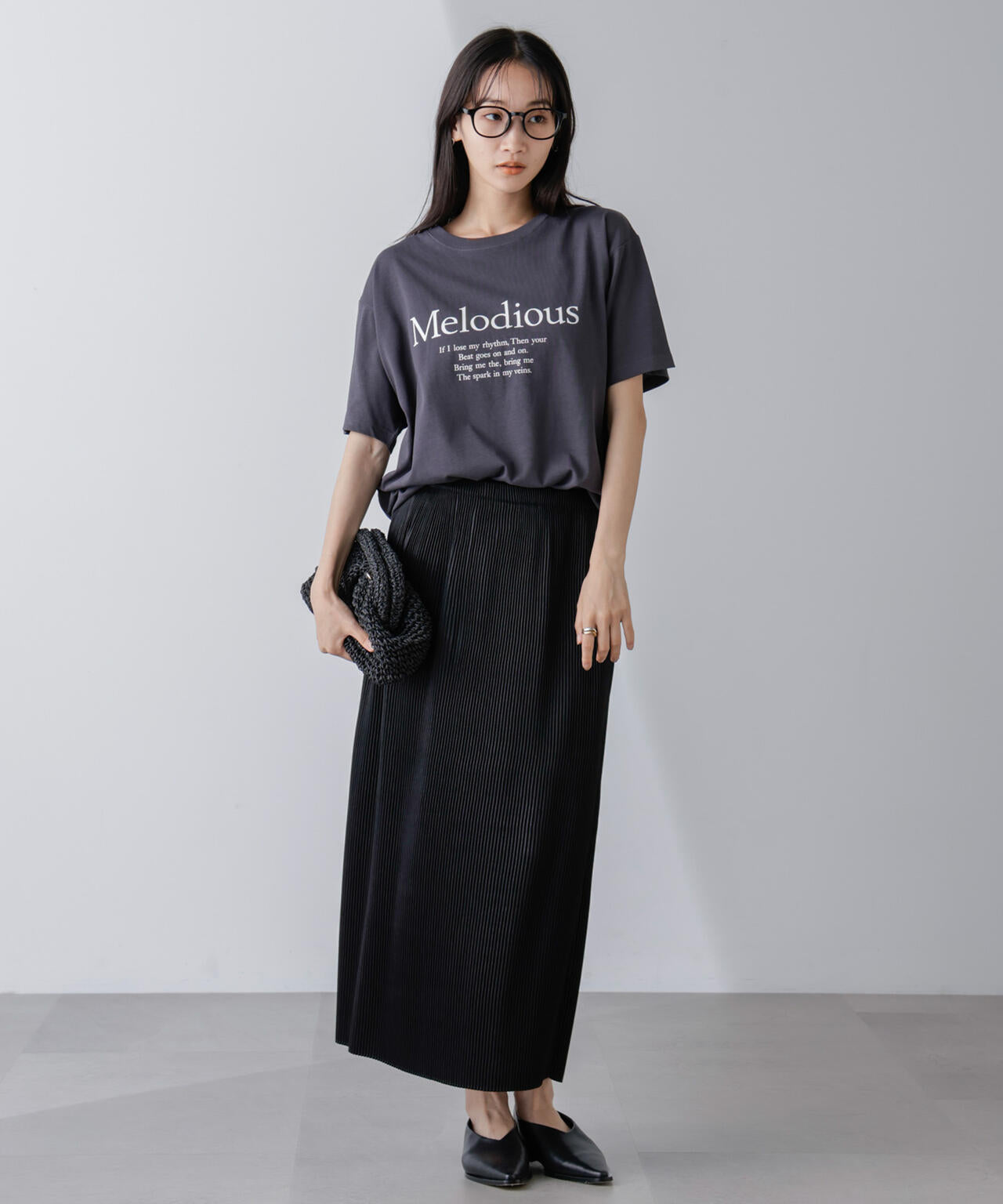 レタードグラフィックTシャツ 6694224304