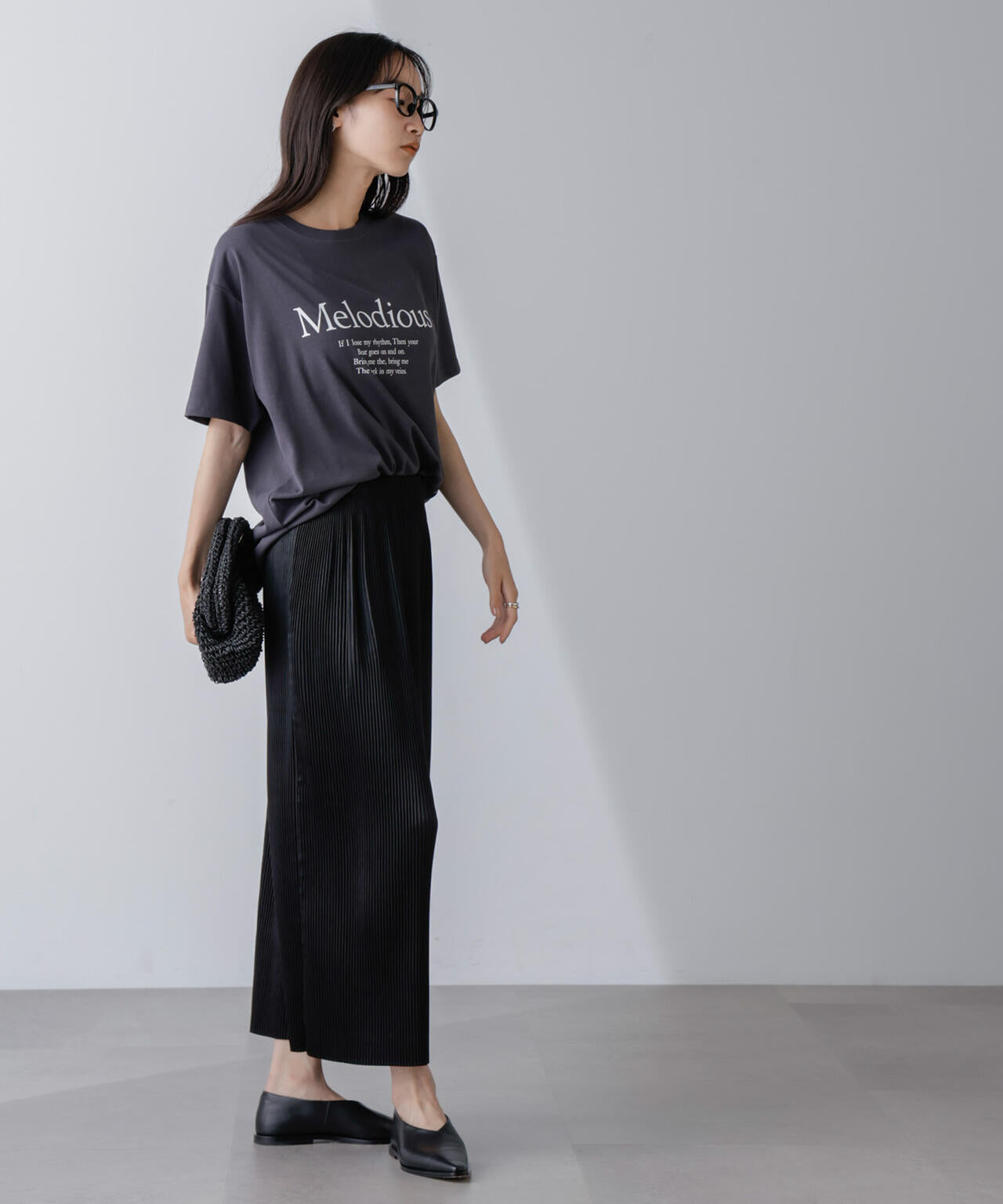 レタードグラフィックTシャツ 6694224304