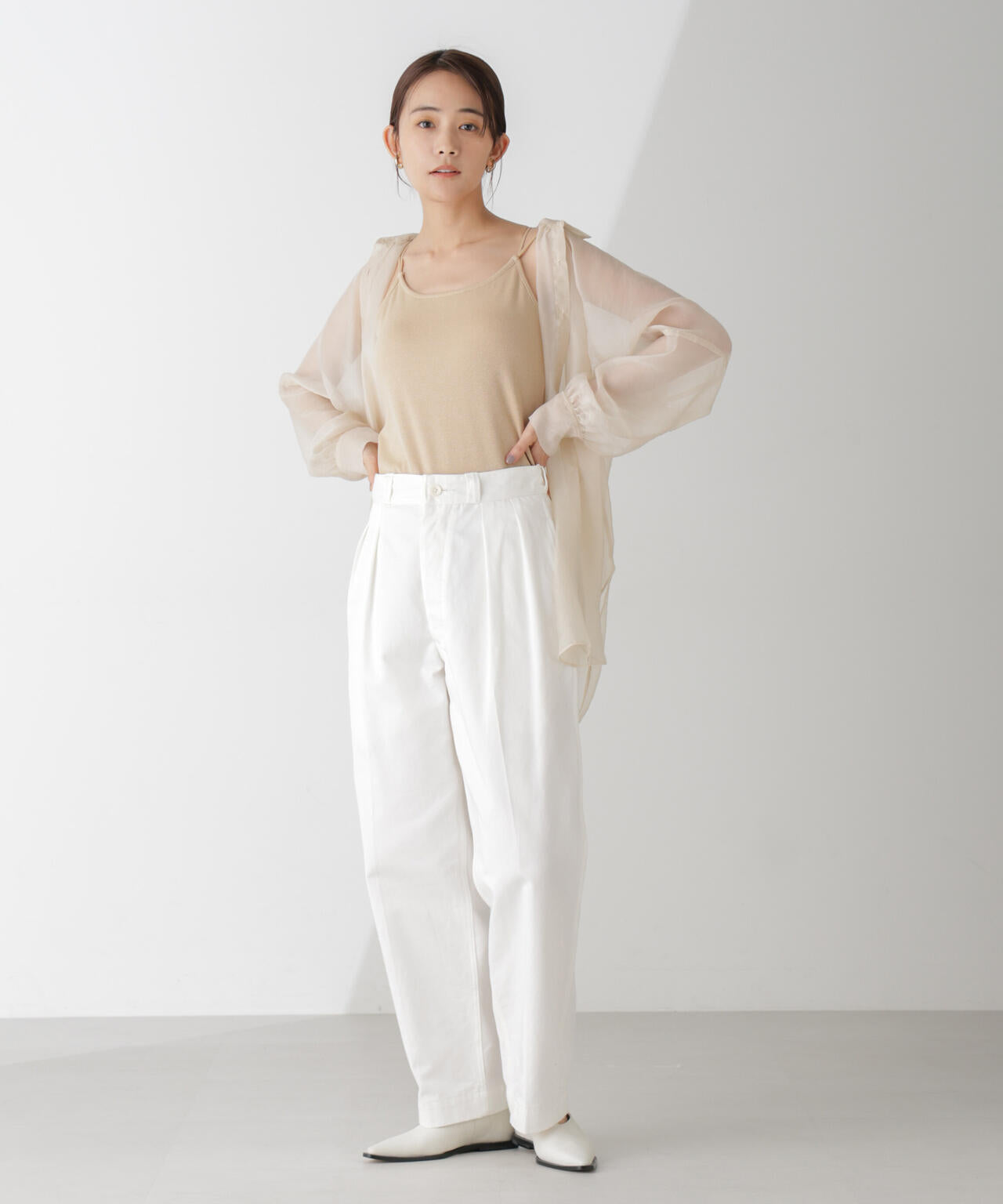 ラメテレコカップ付きバッククロスキャミソール 6694224311