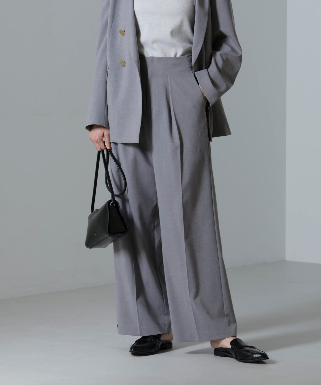 ドライウェザーストレッチ インタックワイドパンツ(セットアップ可) 6694227302