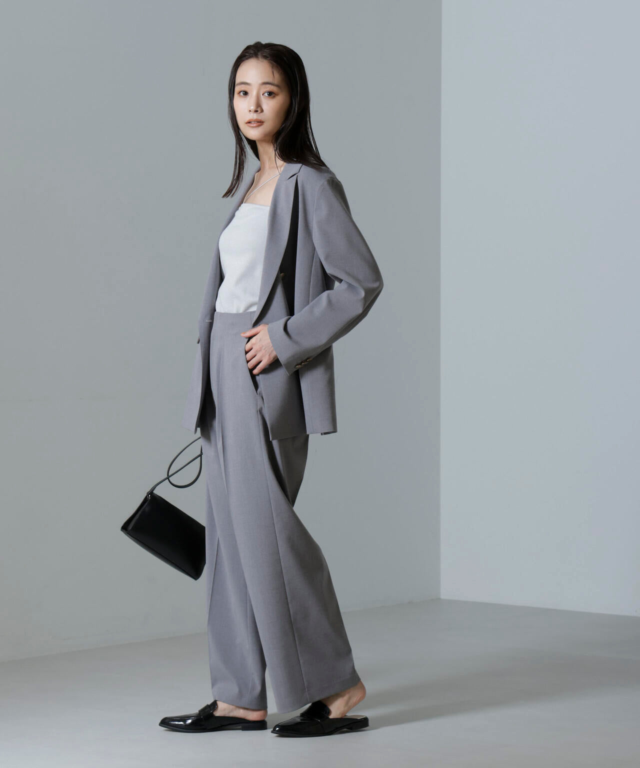 ドライウェザーストレッチ インタックワイドパンツ(セットアップ可) 6694227302