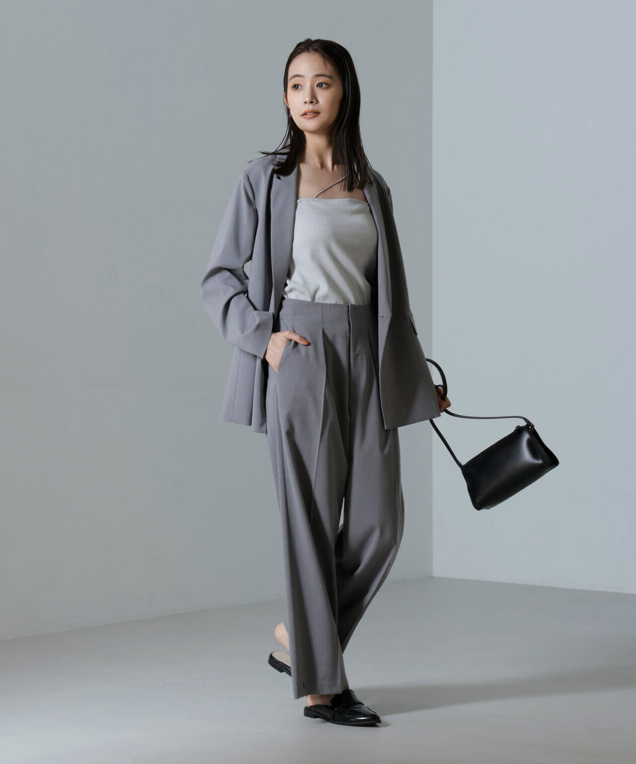 ドライウェザーストレッチ インタックワイドパンツ(セットアップ可) 6694227302