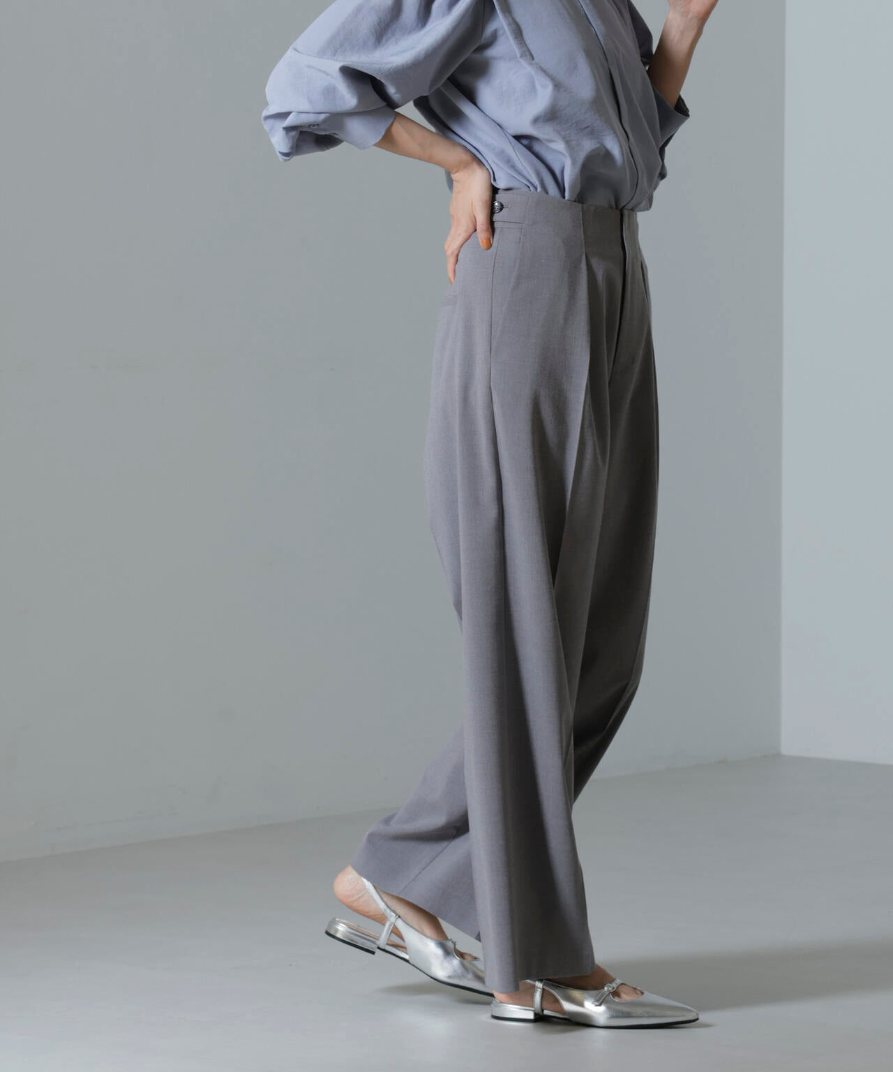 ドライウェザーストレッチ インタックワイドパンツ(セットアップ可) 6694227302