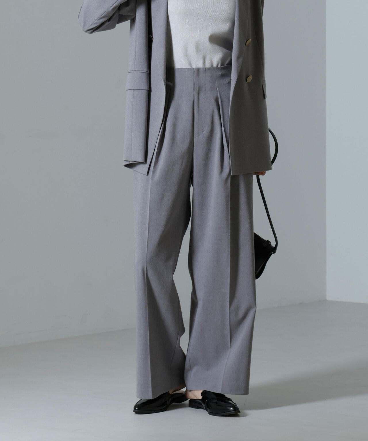 ドライウェザーストレッチ インタックワイドパンツ(セットアップ可) 6694227302