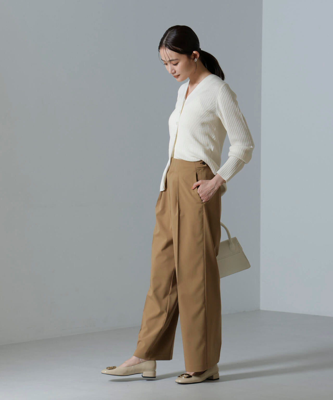 ドライウェザーストレッチ インタックワイドパンツ(セットアップ可) 6694227302