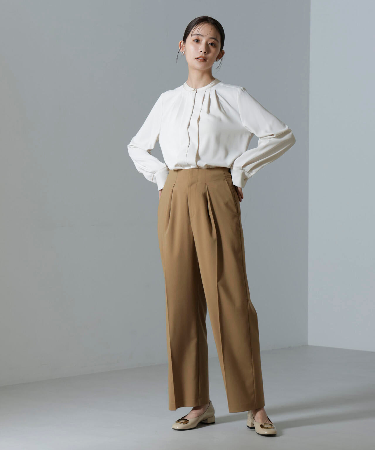 ドライウェザーストレッチ インタックワイドパンツ(セットアップ可) 6694227302