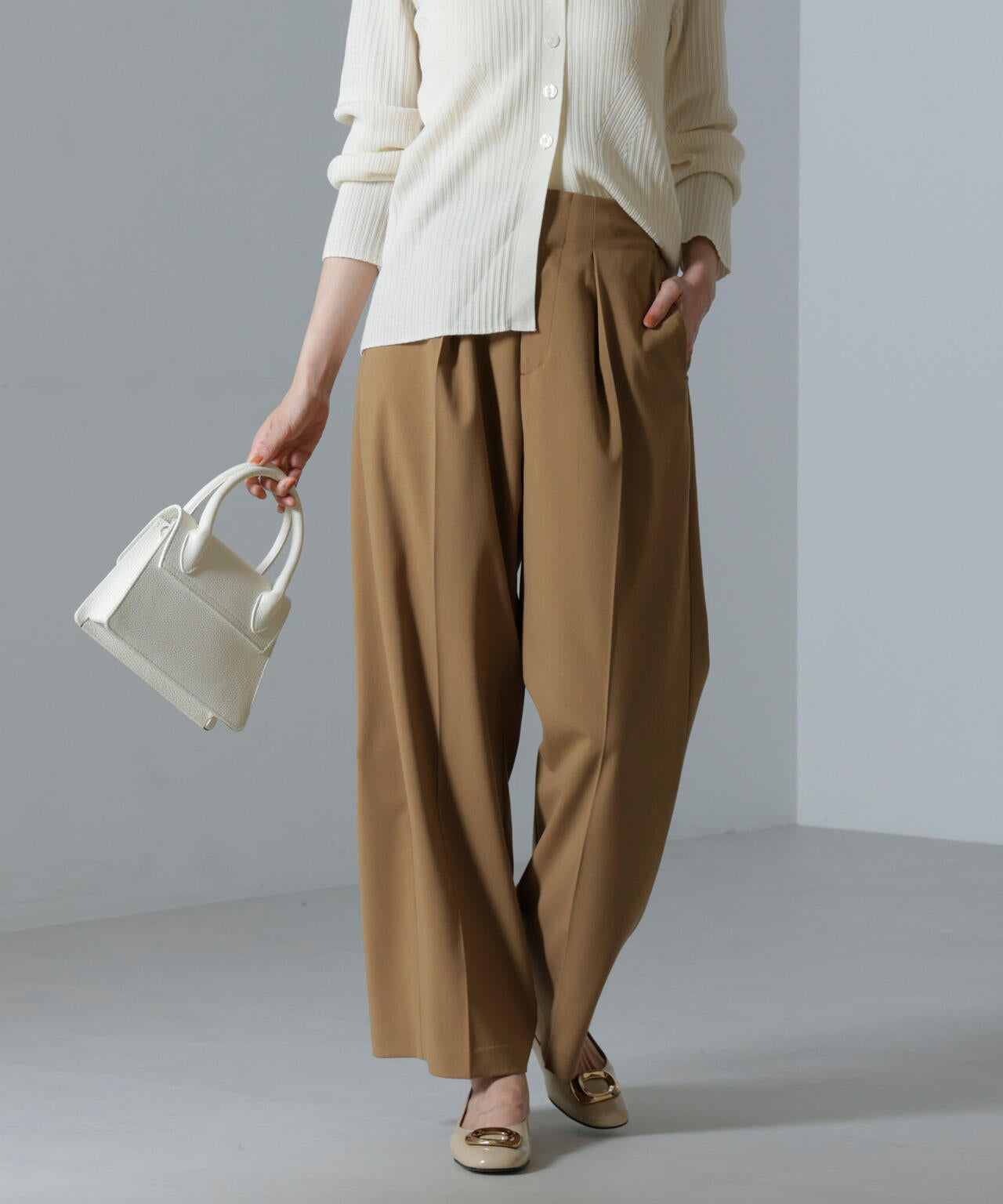 ドライウェザーストレッチ インタックワイドパンツ(セットアップ可) 6694227302