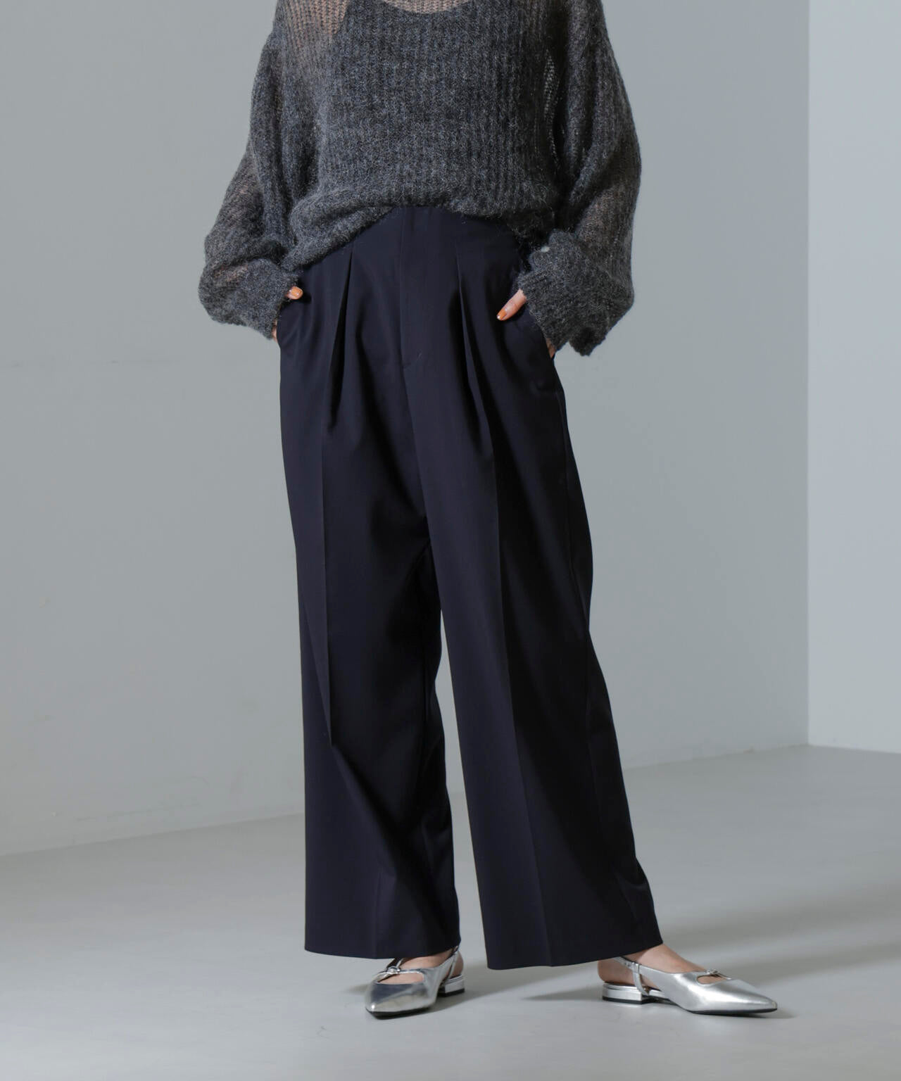 ドライウェザーストレッチ インタックワイドパンツ(セットアップ可) 6694227302