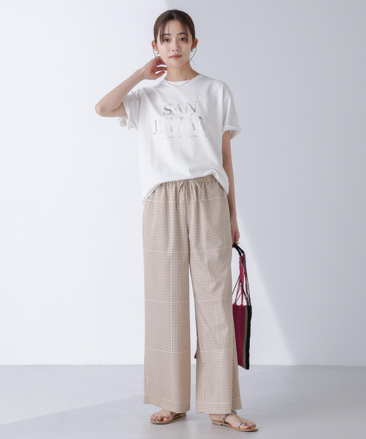 AtPARK&DAILYWEAR/ドットプリントパンツ 6694227305