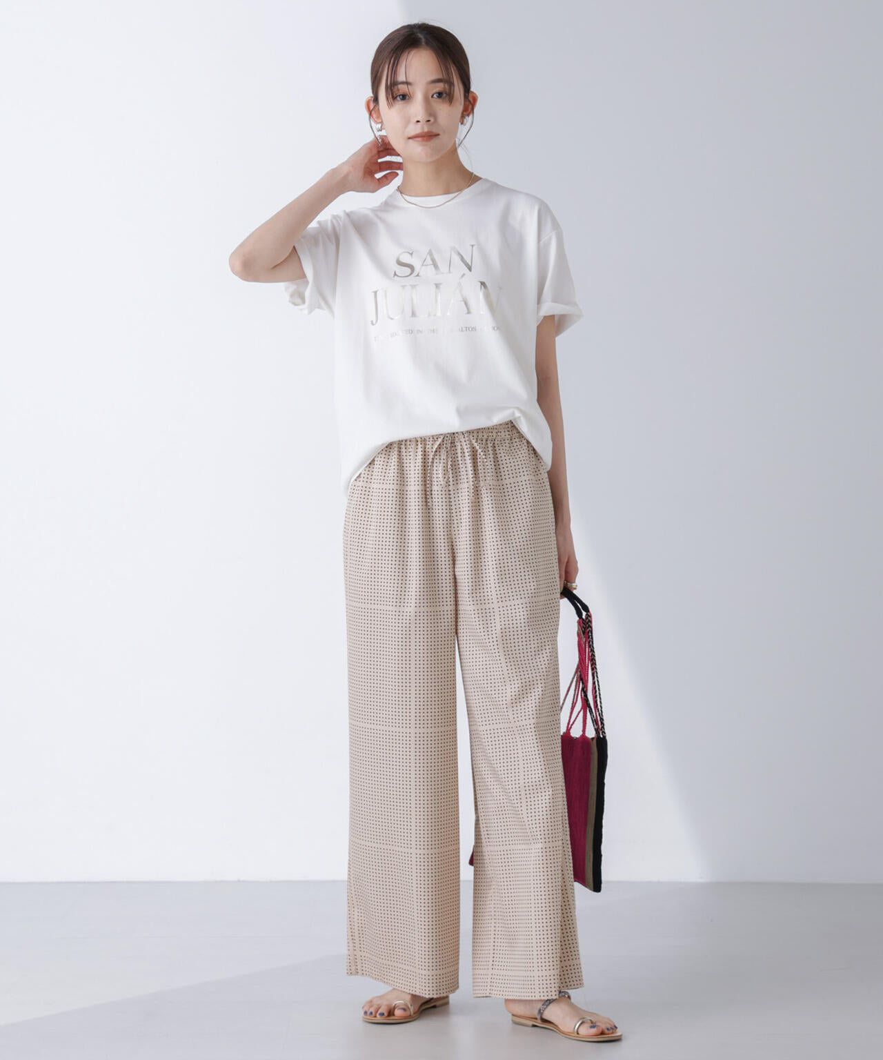 AtPARK&DAILYWEAR/ドットプリントパンツ 6694227305