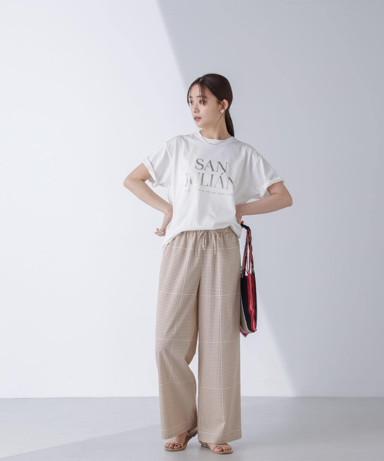 AtPARK&DAILYWEAR/ドットプリントパンツ 6694227305