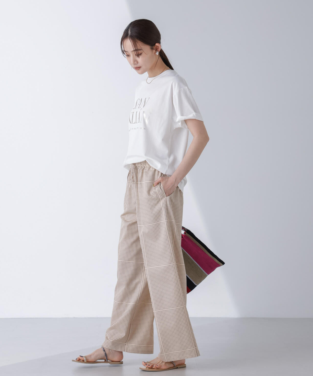 AtPARK&DAILYWEAR/ドットプリントパンツ 6694227305