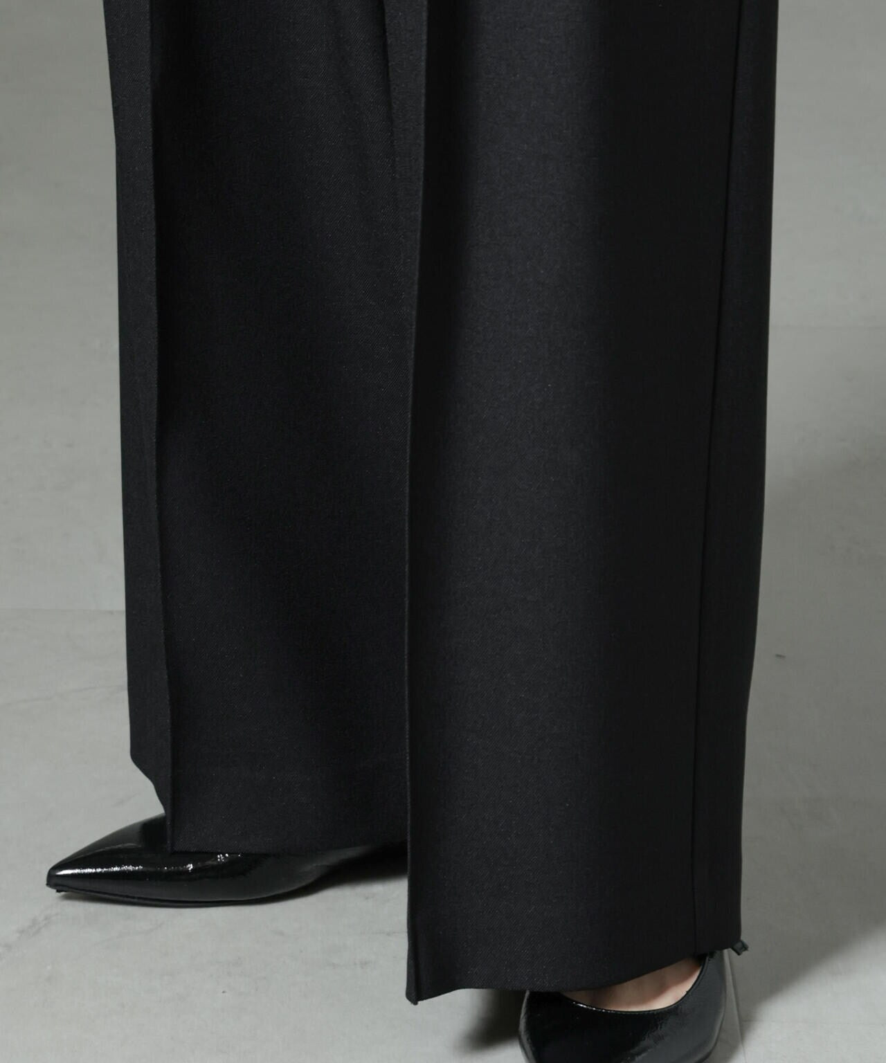 ストレッチサージピンタックイージーワイドパンツ(セットアップ可) 6694227319