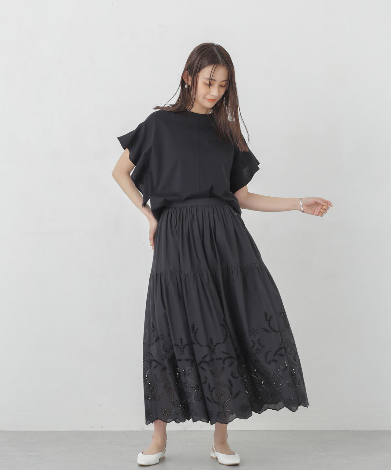 インドシフリー刺繍スカート 6694230300