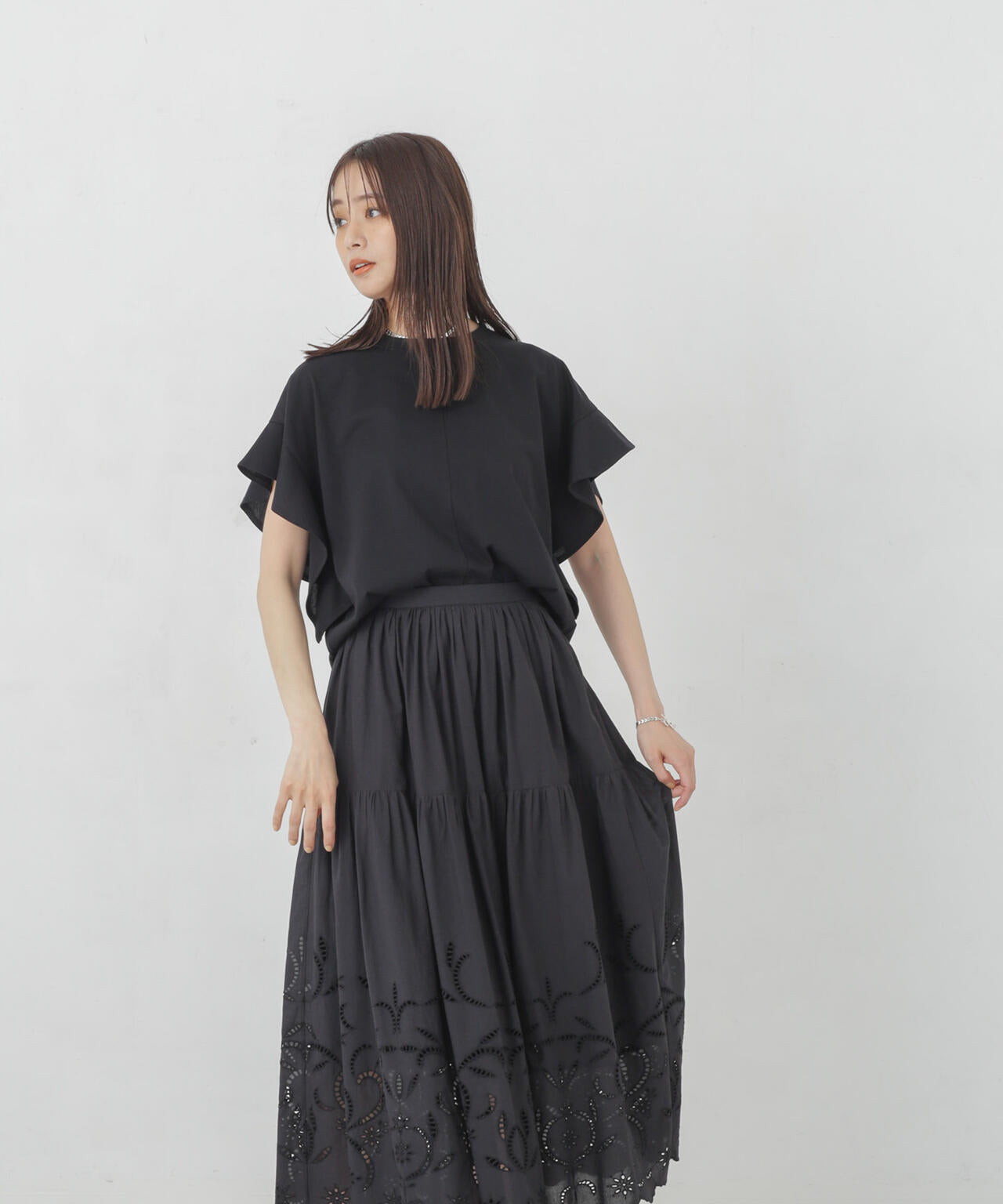 インドシフリー刺繍スカート 6694230300