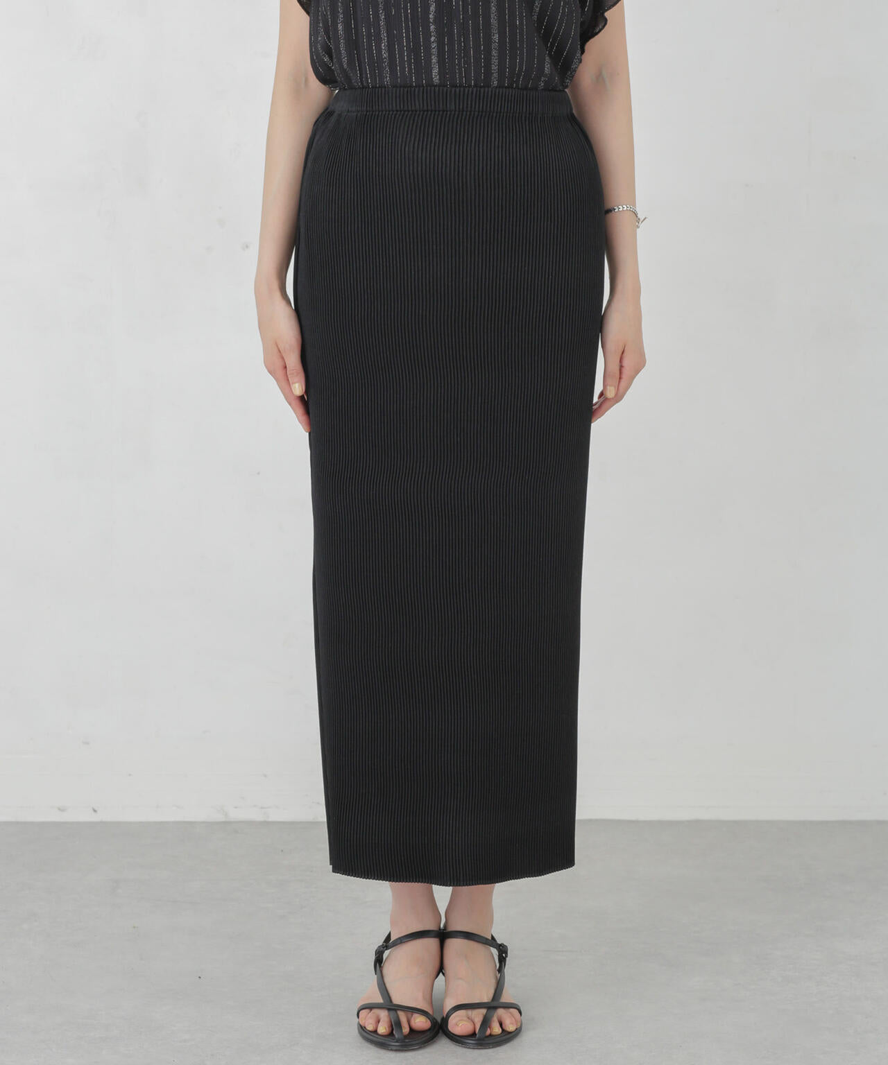 箔プリントプリーツスカート 6694230304