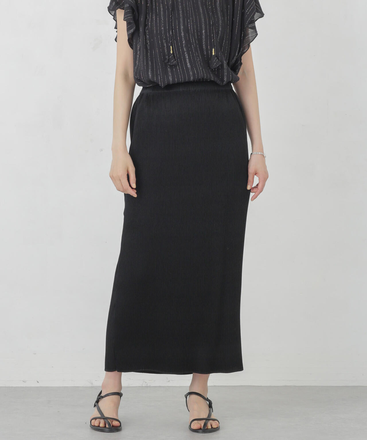 箔プリントプリーツスカート 6694230304