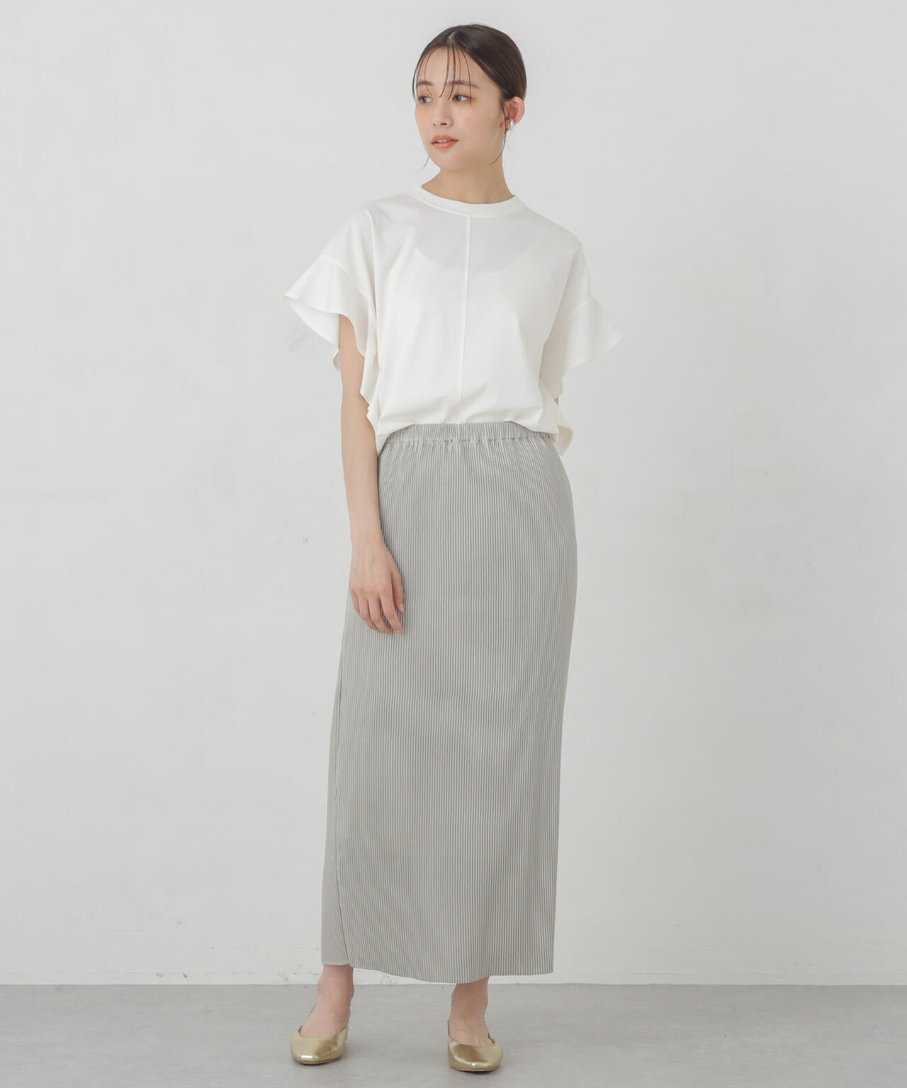 箔プリントプリーツスカート 6694230304