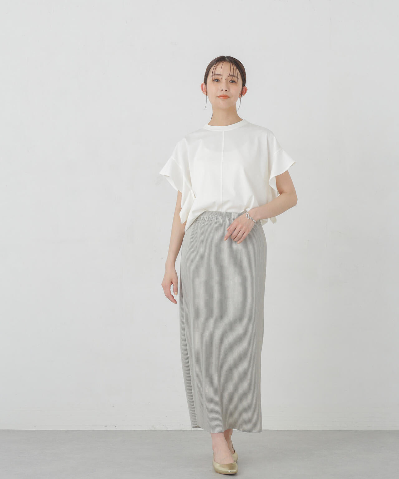 箔プリントプリーツスカート 6694230304